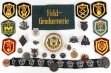 WWII GERMAN USSR US MIXED BADGE PIN PATCH LOT