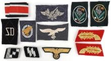 WWII GERMAN REICH BULLION EMBROIDERY PATCH LOT 12