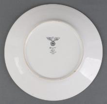 WWII GERMAN THIRD REICH PLATE WITH SWASTIKA