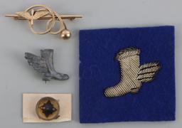 WWII LATE ARRIVALS CLUB WINGED BOOT COLLECTION 8PC