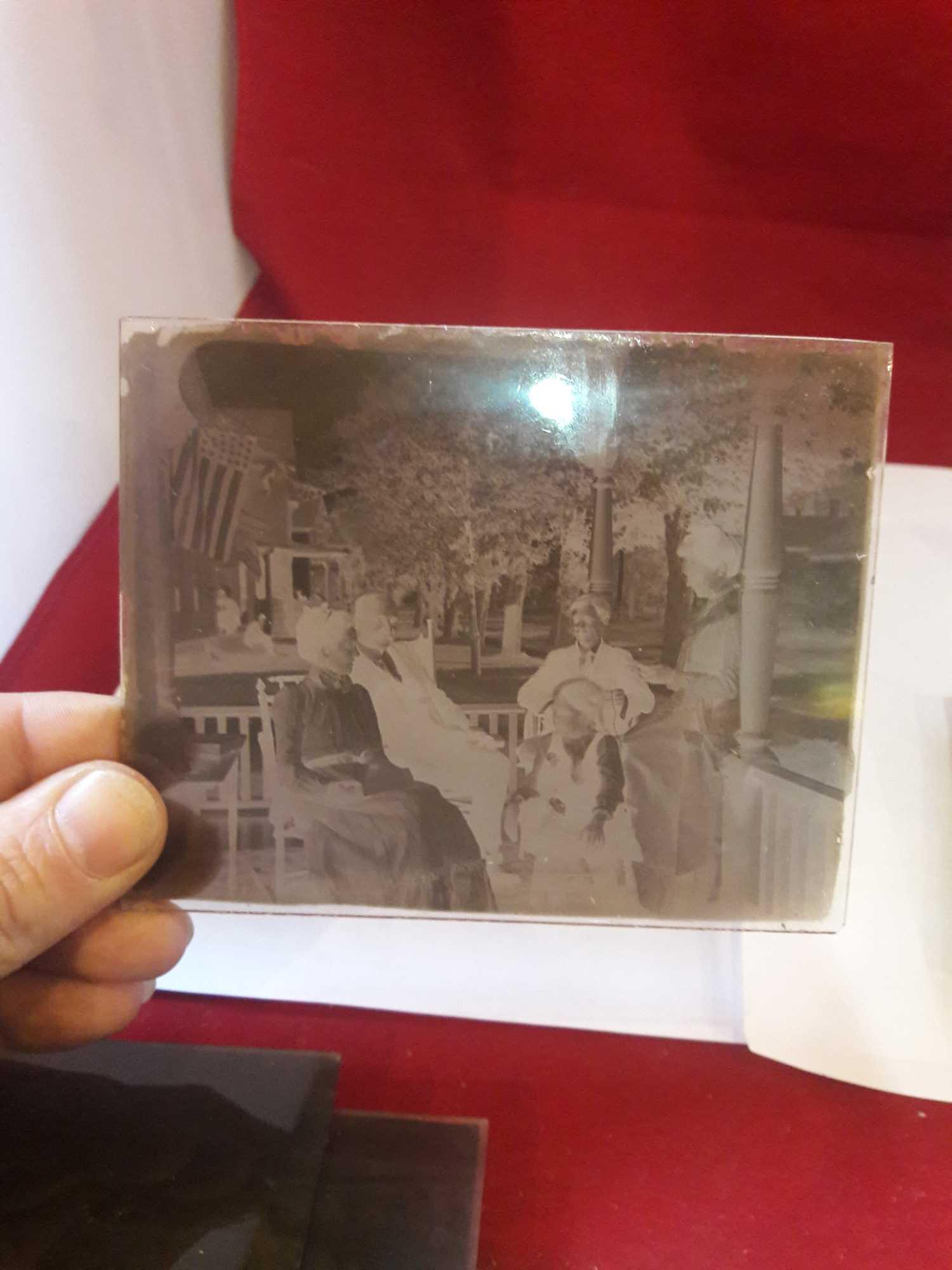 Antique Glass Photo Dry Plate Picture Negative Slides
