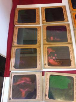 Antique Glass Photo Dry Plate Picture Negative Slides..