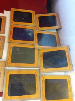 Antique Glass Photo Dry Plate Picture Negative Slides..