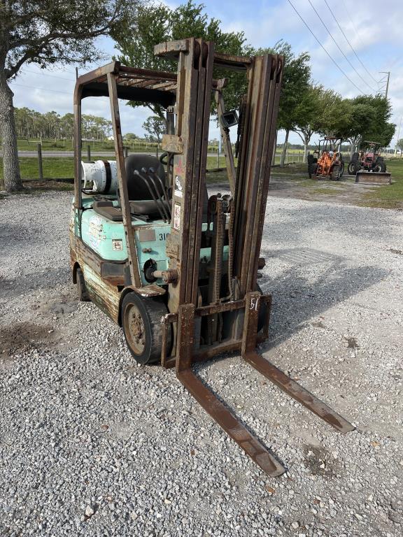 Mitsubishi Fgc25k Pneumatic Tire Forklift W/k