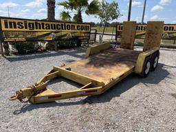 1974 14ft Tandem Axle Pintle Hitch Trailer W/t