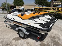 (2) 2016 Seadoo Gts Jetskis W/trailer