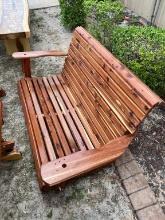 Cedar Bench Swing