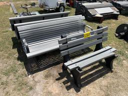 (4) FIBERGLASS BENCHES