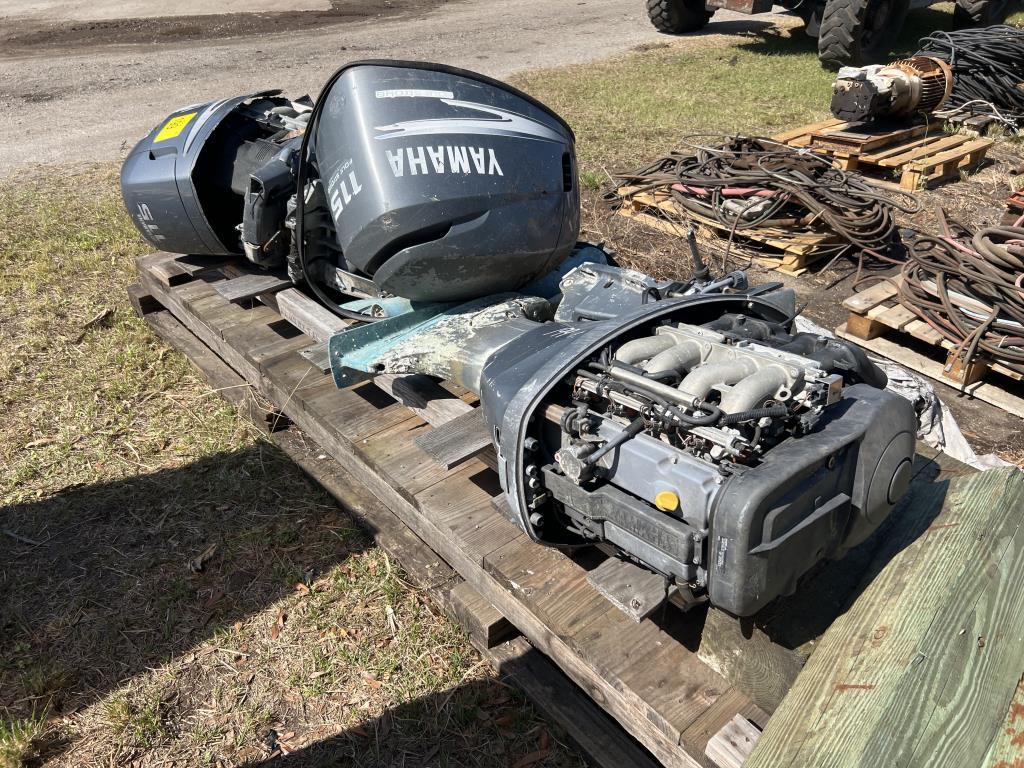(2) YAMAHA 115HP OUTBOARD MOTORS