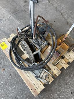 PALLET OF UNDERWATER TOOLS, VIBRATOR, STRIPER