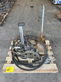 PALLET OF UNDERWATER TOOLS, VIBRATOR, STRIPER