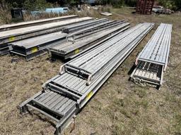 (3) ALUMINUM CATWALKS