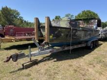 27FT MILITARY ALUMINUM WORK BOAT & TRAILER