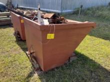 FORKLIFT SELF DUMPING HOPPER W/CONTENTS
