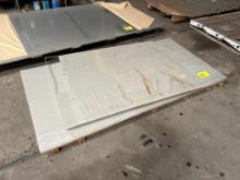 (2) SHEETS OF 1/4 INCH THICK ALUMINUM