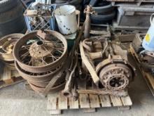 PALLET OF FORD MODEL A ENGINE & PARTS