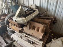 PALLET OF FORD MODEL A ENGINE BLOCKS & PARTS
