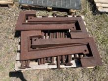 PALLET OF STEEL BRACKETS & MISC STEEL