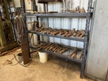 METAL RACK W/MILLING MACHINE ATTACHMENTS