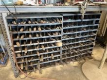 (2) PIGEON HOLE CABINET FULL OF MILLING BITS