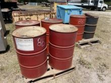 (6) BARRELS OF HYDRAULIC FLUID