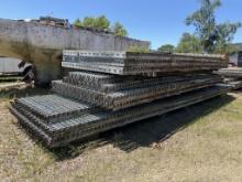 (10) SECTIONS OF STEEL DRAWBRIDGE