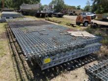 (4) SECTIONS OF STEEL DRAWBRIDGE