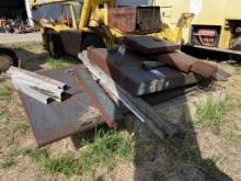 LOT OF HEAVY PLATE STEEL SCRAP