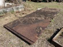 (2) PIECES OF 20FT FLAT PLATE STEEL