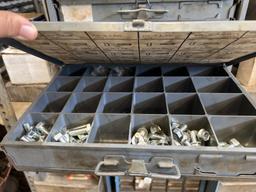 STEEL RACK W/CONTENTS