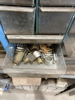 STEEL RACK W/CONTENTS