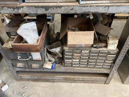 STEEL RACK W/CONTENTS