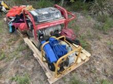 PALLET OF 6250 WATT GENERATOR & TRASH PUMP