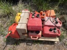 PALLET OF FUEL TANKS