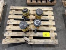 Lot Of Enerpac High Tonnage Lock Nut Cylinders