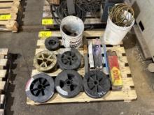 PALLET OF WELDING WIRE & STICKS