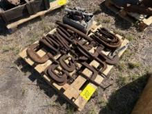 PALLET OF C CLAMPS, SPRINGS, MISC