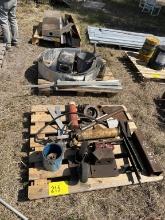 (3) PALLETS OF SCRAP METAL & MISC
