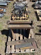 (2) PALLETS OF ROLLER, STAND, SCRAP METAL