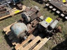 PALLET OF ELECTRIC MOTOR & GEARBOXES