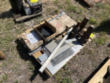 PALLET OF UNUSED STEERABLE SKATES & MISC