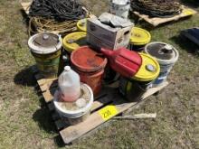 PALLET OF HYDRAULIC FLUID, MOTOR OIL, MISC