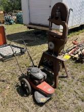 ANTIQUE BANDSAW & DR BRUSH CUTTER