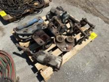 PALLET OF AIR HAMMER, HOISTS, PUMP