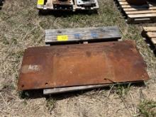 PALLET OF 5FT STEEL FLAT PLATES