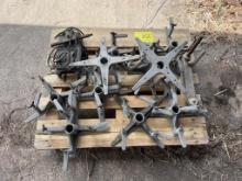PALLET OF GALVANIZED STANDS