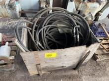 BIN OF HYDRAULIC & MISC HOSES