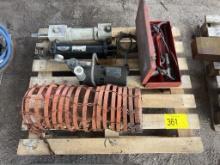 PALLET OF HYDRAULIC CYLINDERS & MILWAUKEE TOOL