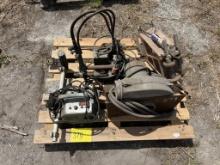 PALLET OF TRACK TORCHES & PUMP