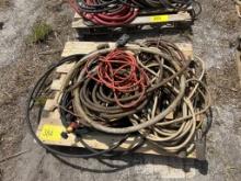 PALLET OF MISC POWER CORDS & HOSES